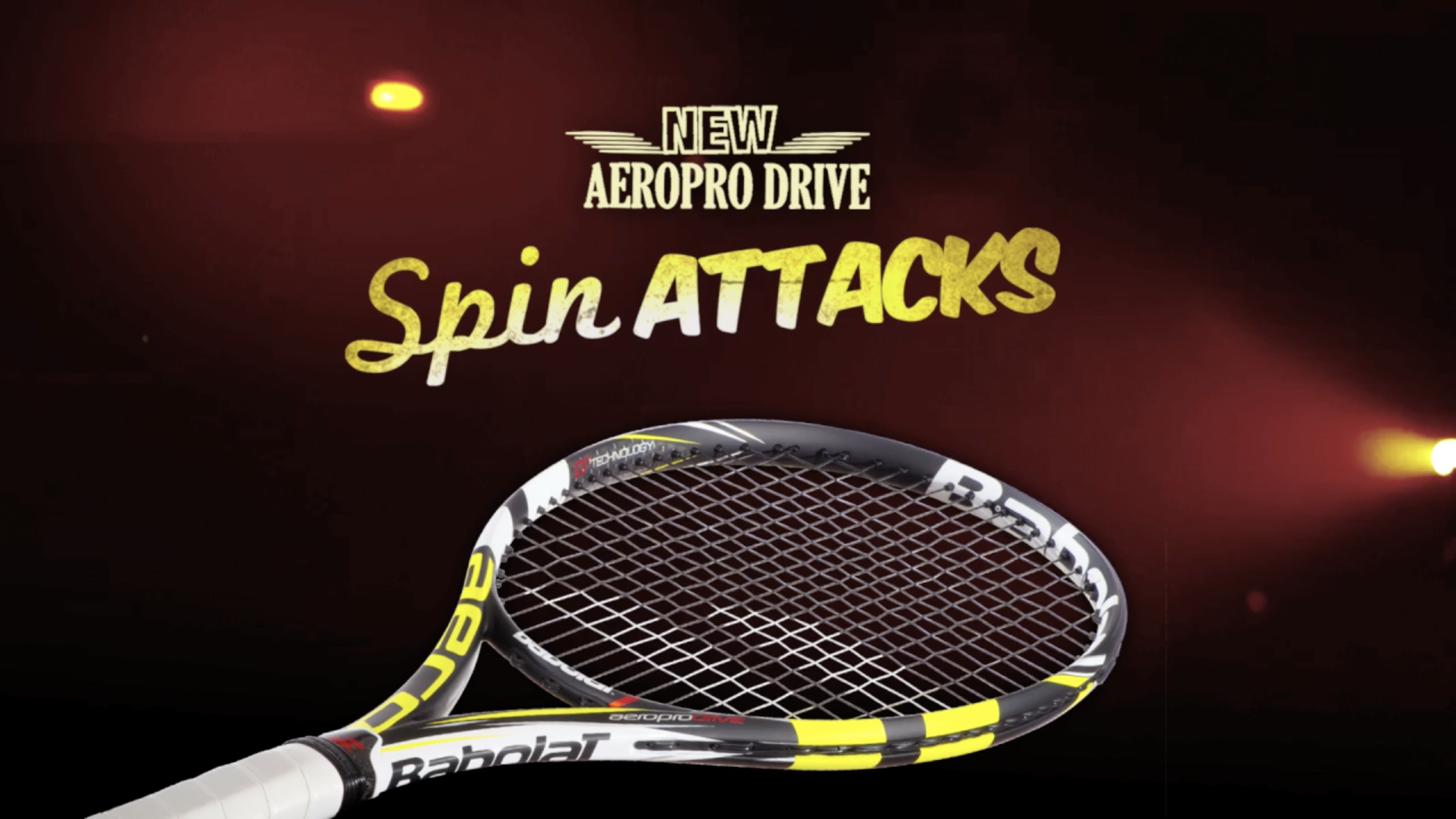 Babolat Spin attack in the dark Advertising Atelier Nils Rousset